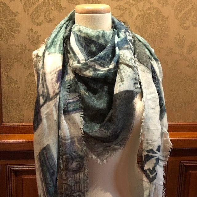 SCARF CLUTCH MARBLE HEAVEN