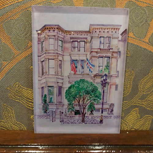 Driehaus Facade Watercolor Print Magnet