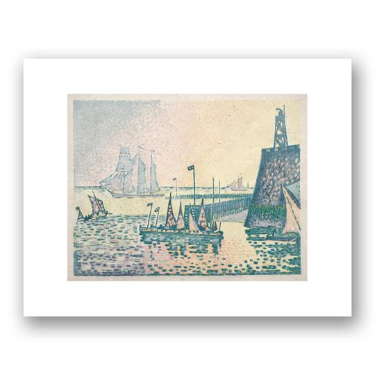 Evening, The Jetty at Vlissingen by Paul Signac