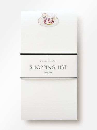 Tea Time Illustrated Shopping List Pad